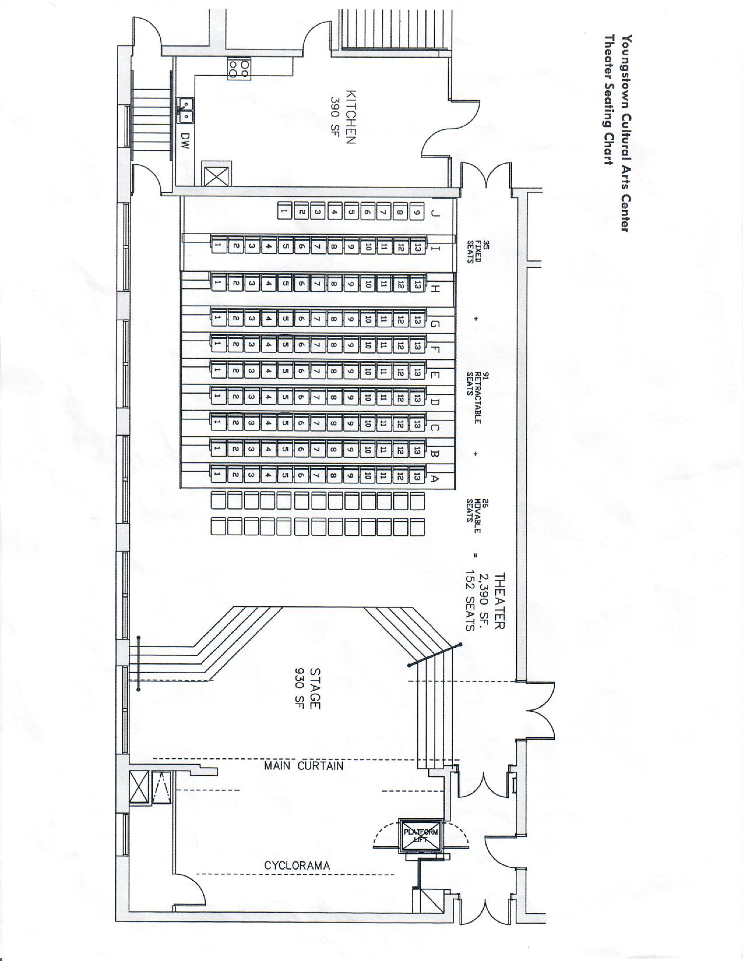 Theatre with Seating Floorplan