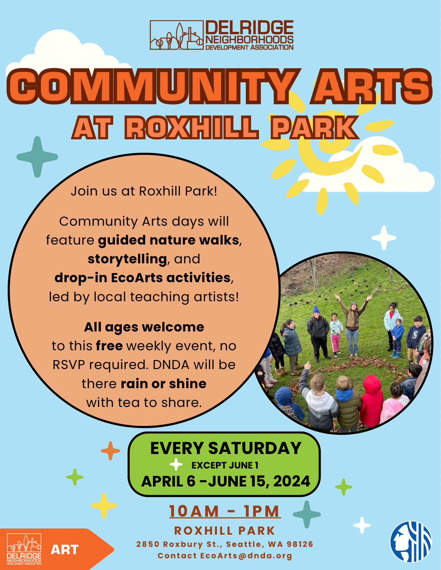 Community Arts at Roxhill Park Flyer (April-June 2024)